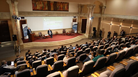 Keynote Speaker, Honorable Stephen J. Rapp, Former Ambassador of the United States for War Crimes Issues and Harout Topchyan of the CTFJ Board of Directors