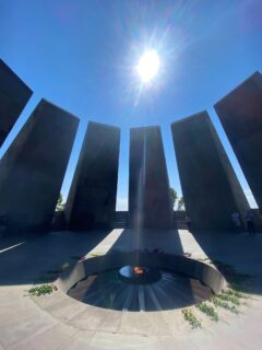 Commemorating Victims of the Armenian Genocide at the Armenian Genocide Memorial Site